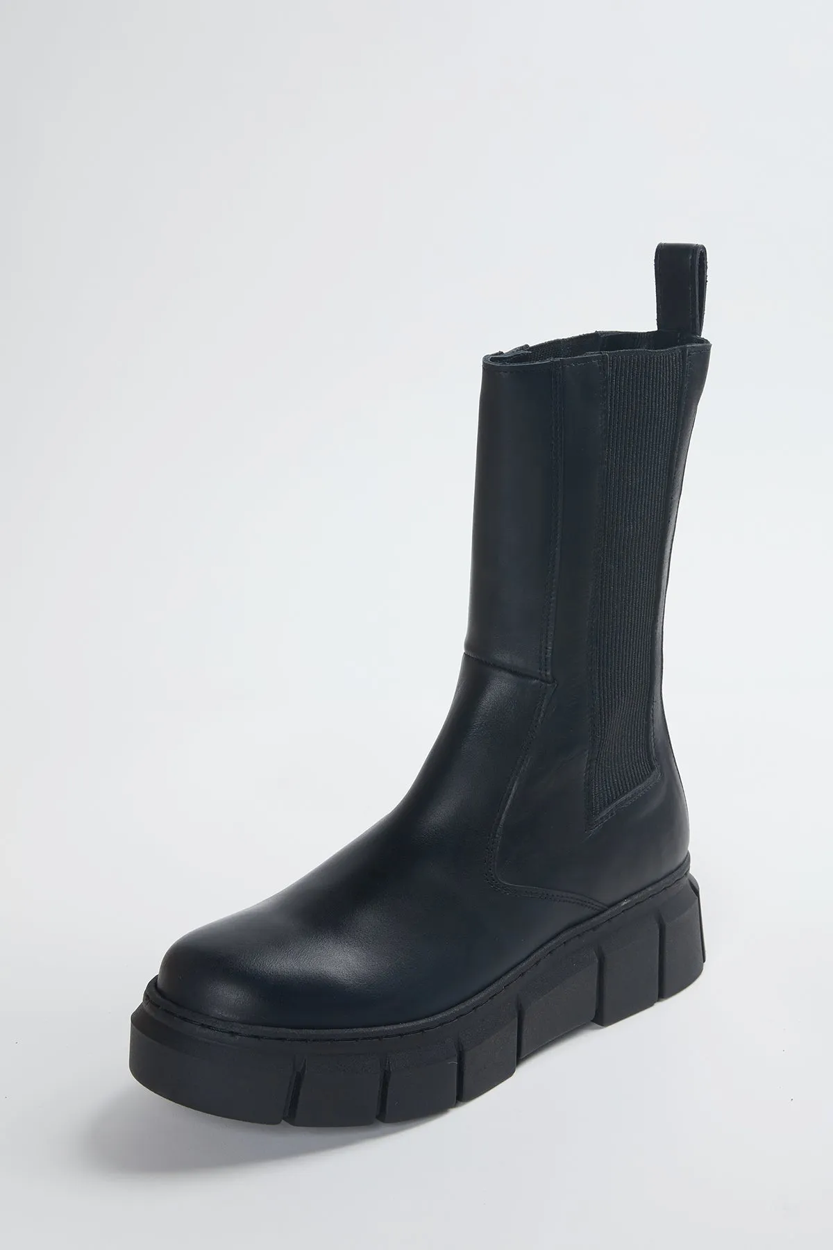 ARMOR LEATHER CHELSEA COMBAT BOOTS