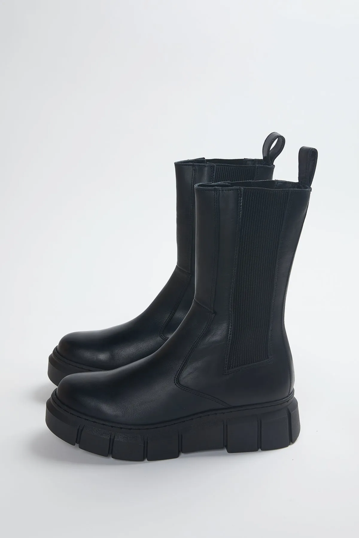 ARMOR LEATHER CHELSEA COMBAT BOOTS