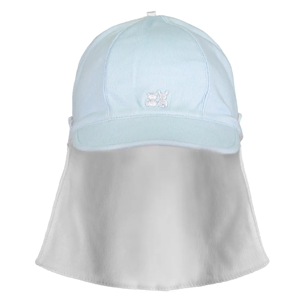Aspen Blue Baby Boys Sun Cap with Detachable Flap