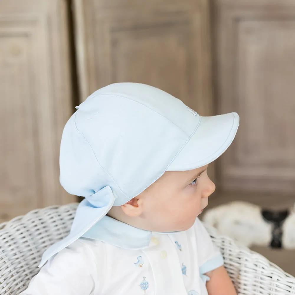 Aspen Blue Baby Boys Sun Cap with Detachable Flap