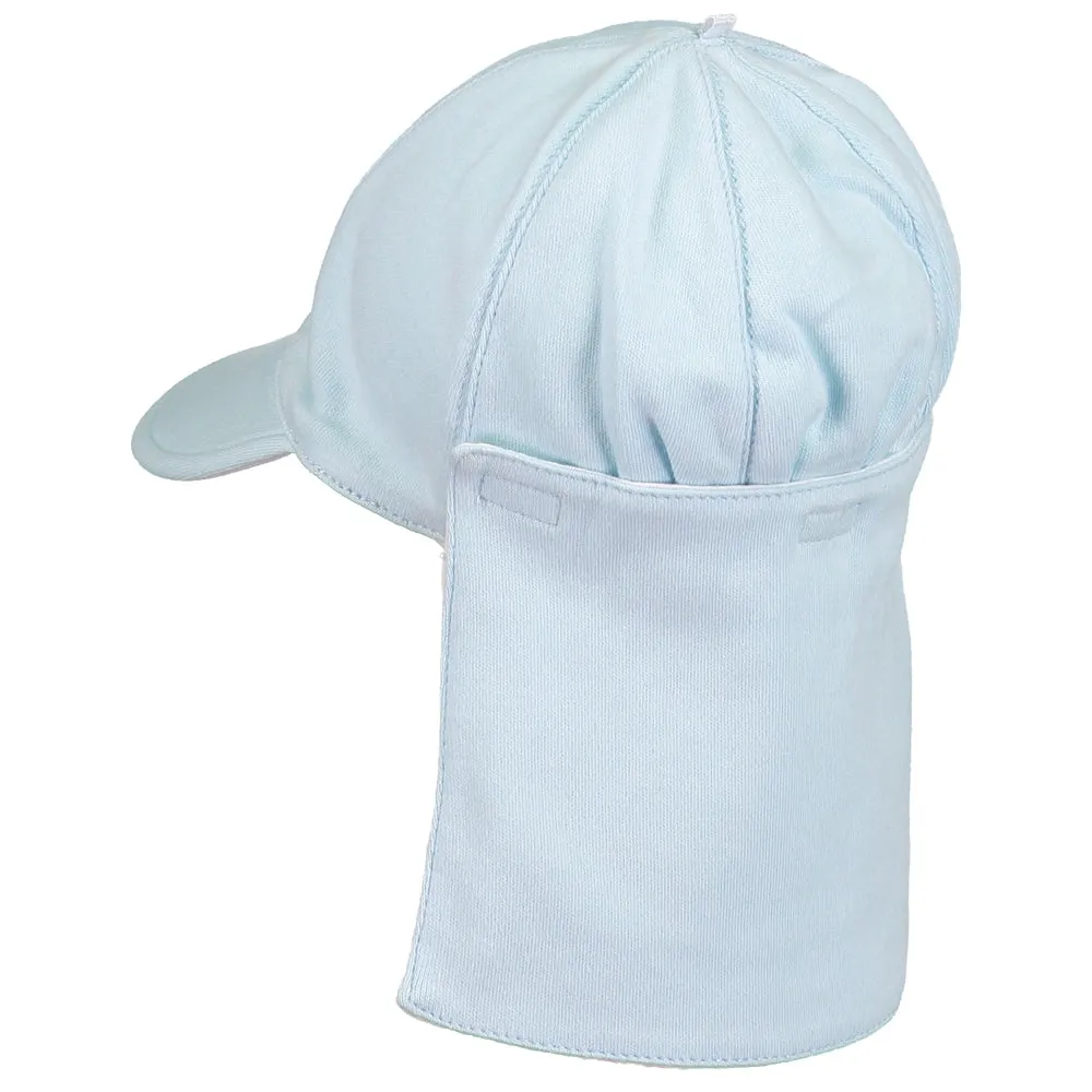 Aspen Blue Baby Boys Sun Cap with Detachable Flap