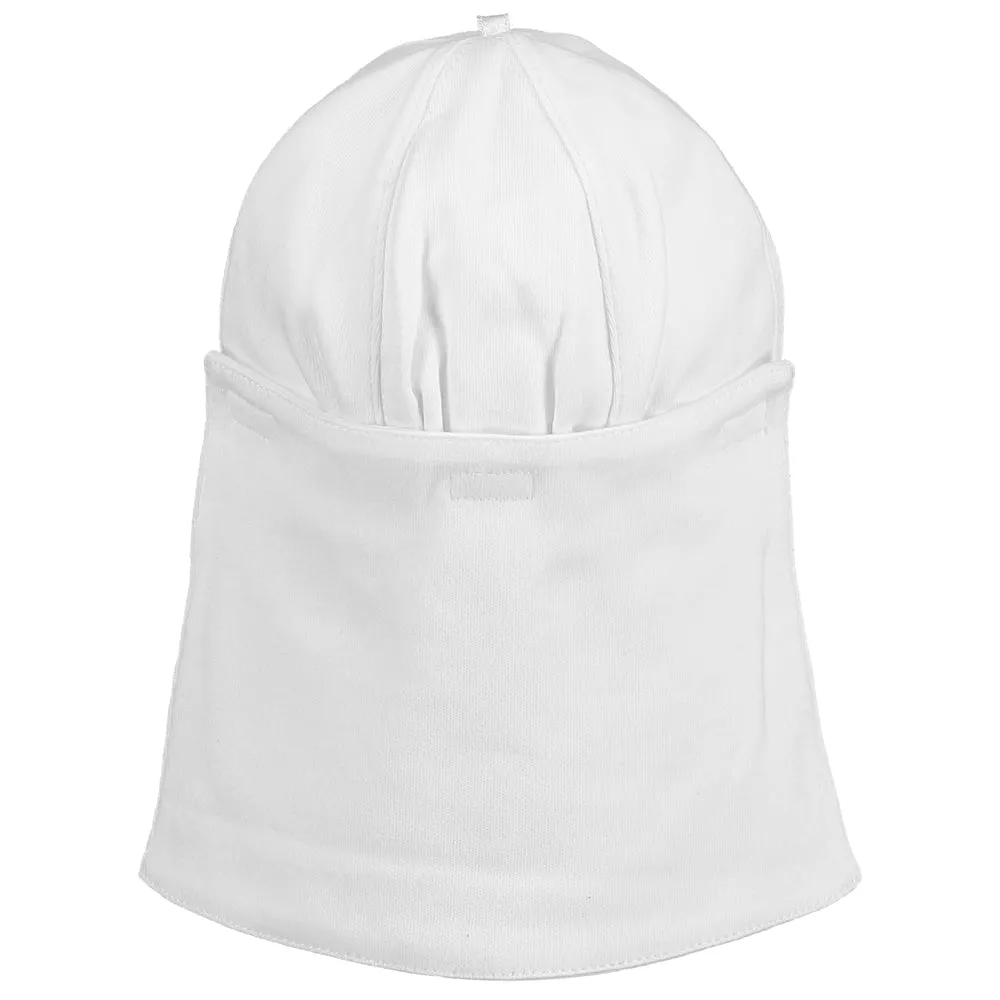 Aspen White Unisex Baby Sun Cap