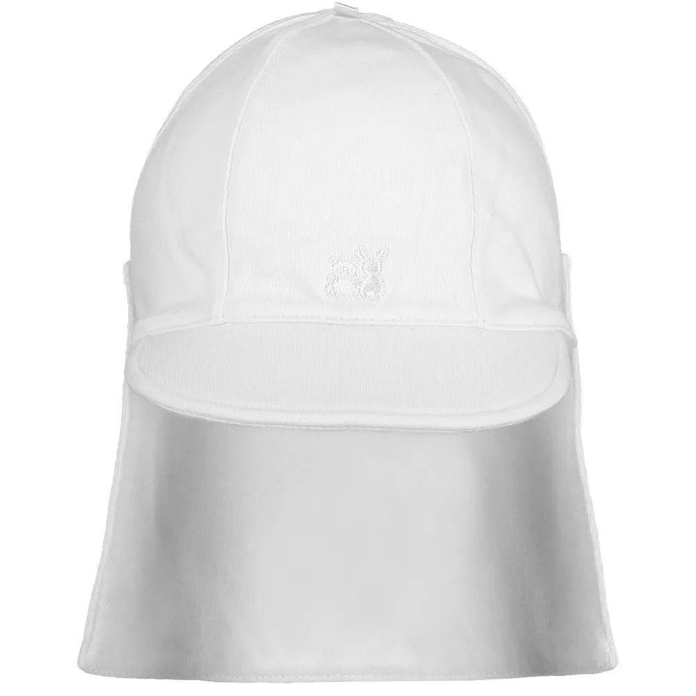 Aspen White Unisex Baby Sun Cap