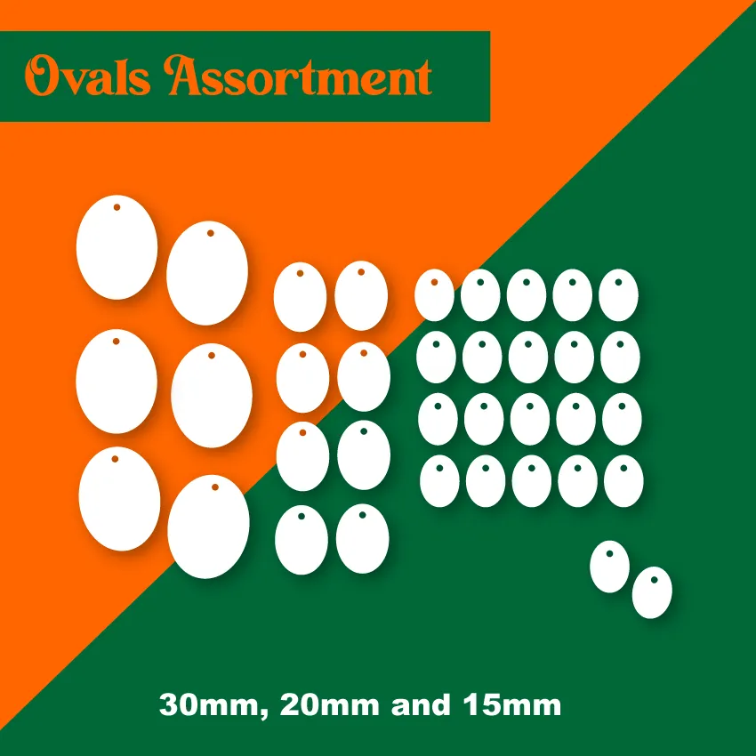Assorted Ovals Set  - Mixed Sizes
