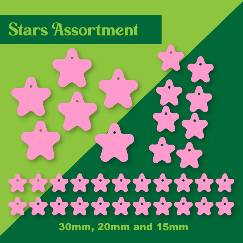 Assorted Stars Set  - Mixed Sizes
