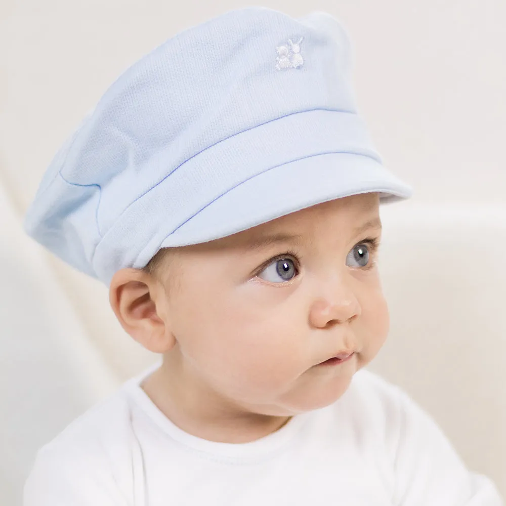 Baby Boys Blue Baker Boy Hat