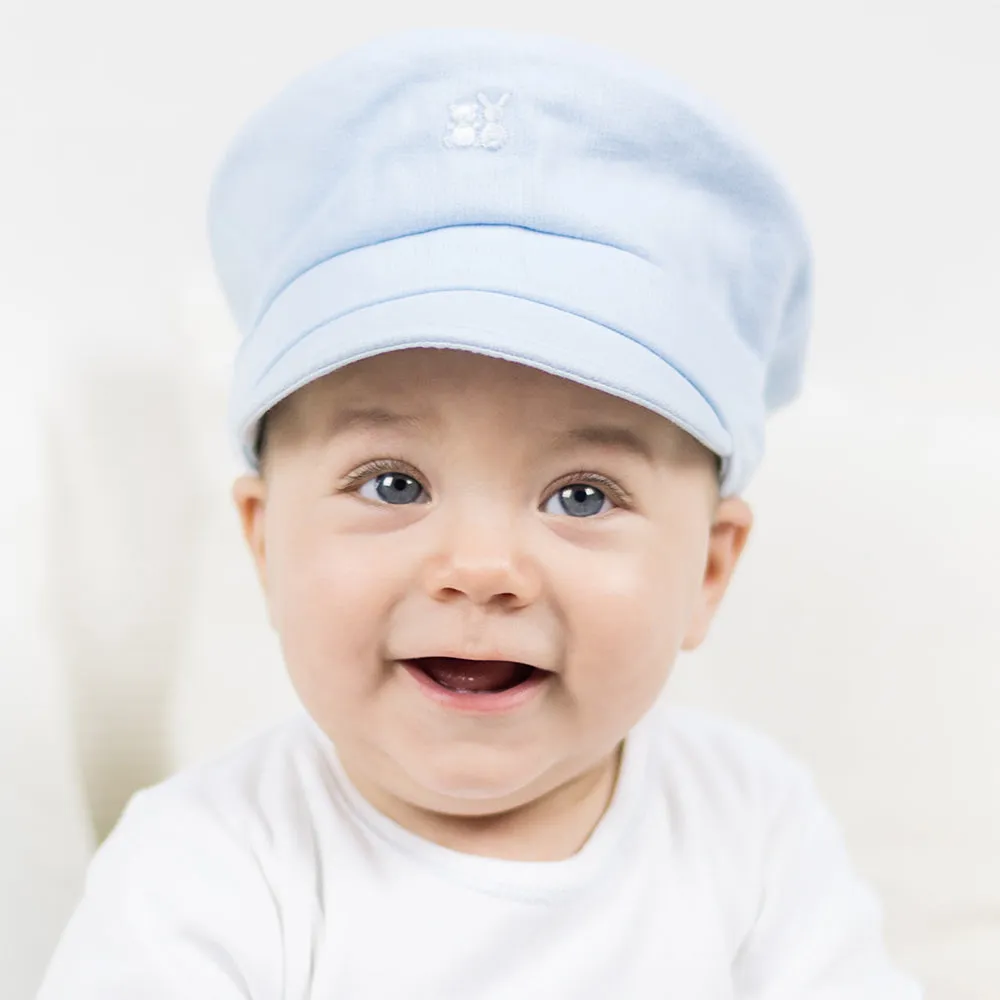 Baby Boys Blue Baker Boy Hat