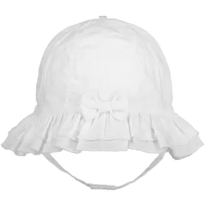 Baby Girls White Sun Hat