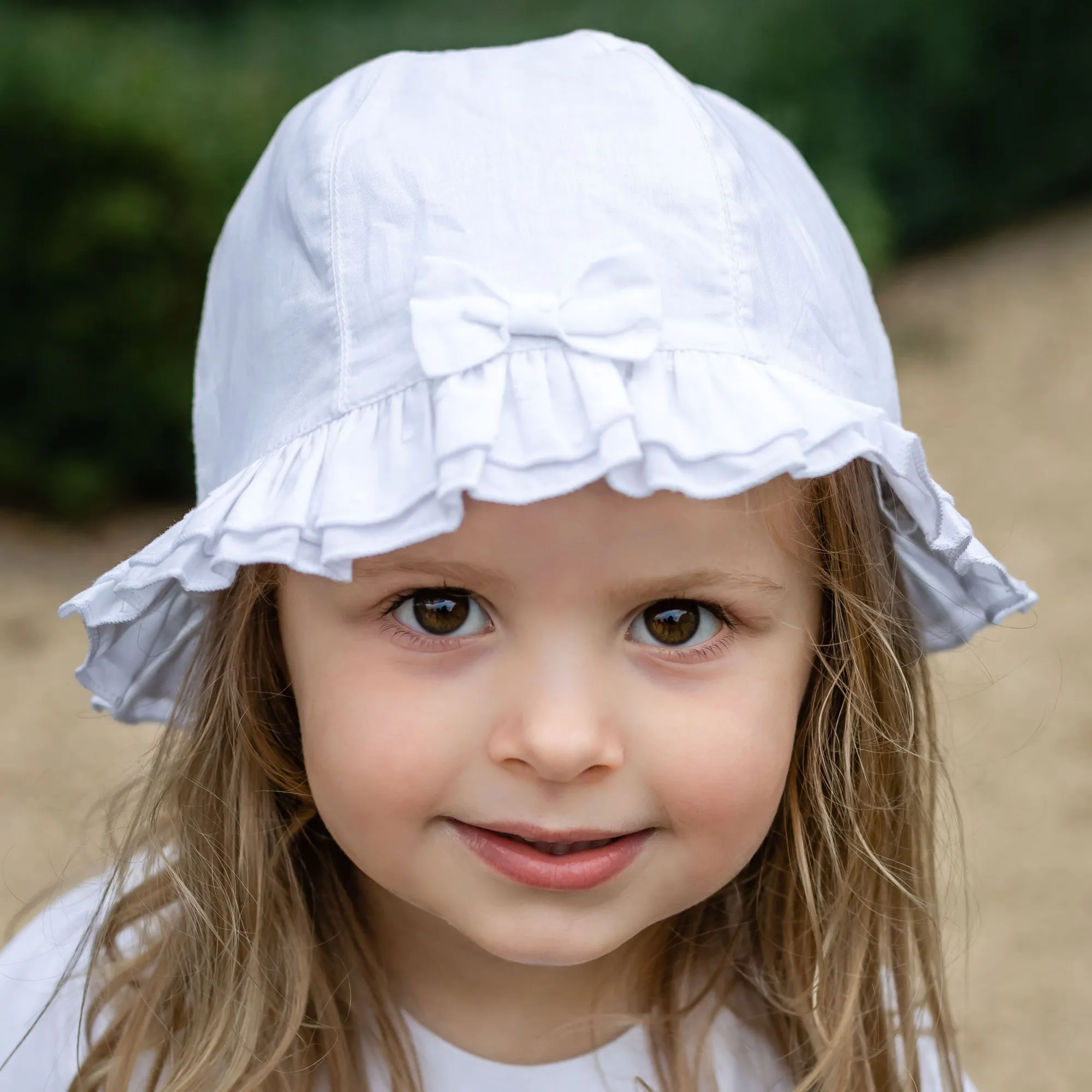 Baby Girls White Sun Hat