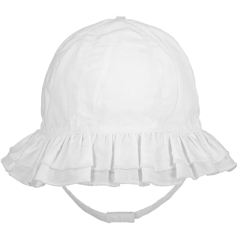 Baby Girls White Sun Hat