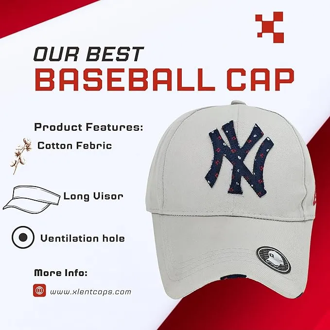 Baseball Cap for Men | Free Size Adjustable Snapback Caps | Embroidered Patch | Cotton | UV Protection | Fashionable Hat for Women and Girs Original