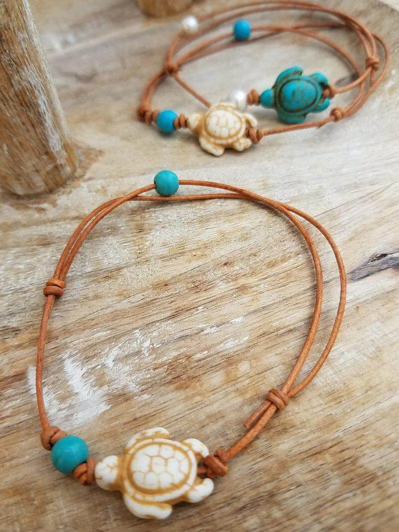 Beachy Anklets - Turtle - Beachy Bracelets