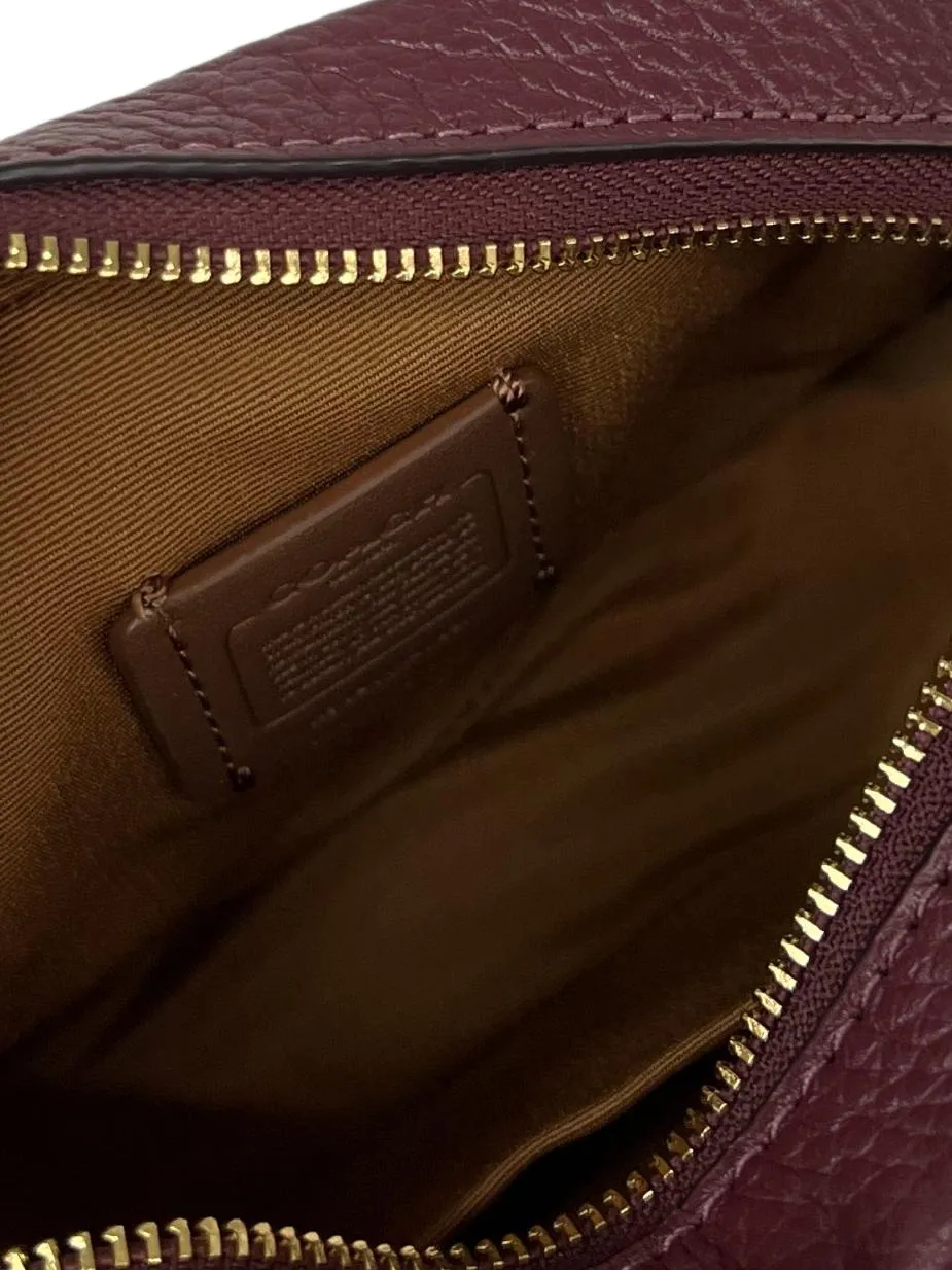 Beige Maroon Mini Dempsey Camera Bag
