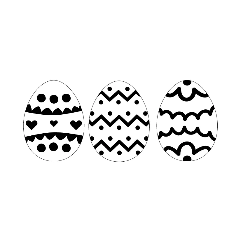 Bento Set:  © Festive Easter Egg - 15 pair mixed set - Asst Sizes