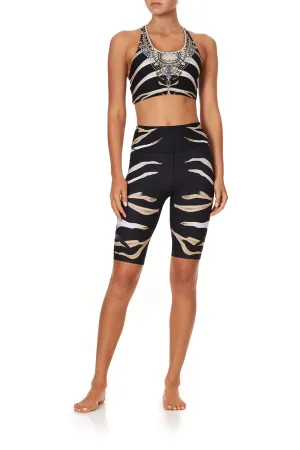 BIKE SHORT ZEBRA CROSSING