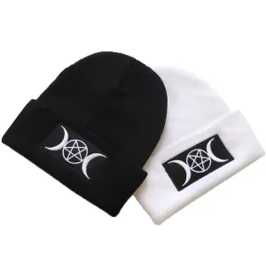 Black and White Beanie
