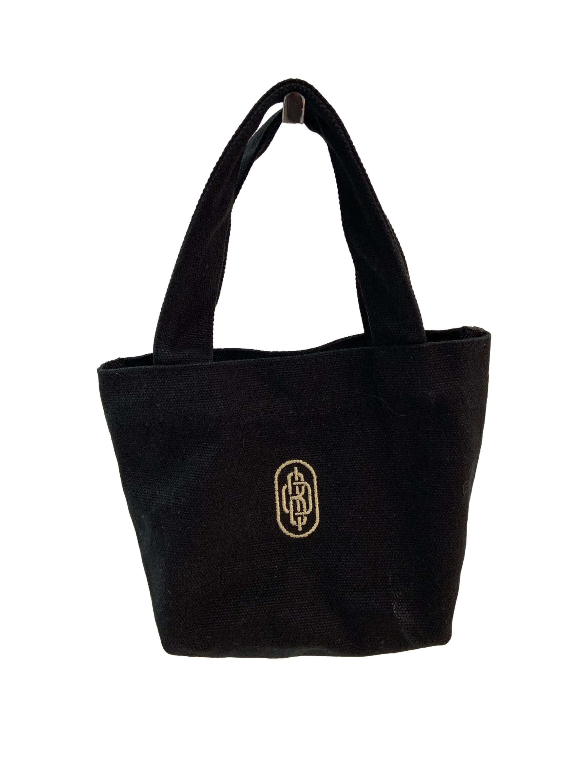 Black Mini Canvas Tote Sling Bag