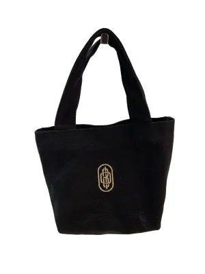 Black Mini Canvas Tote Sling Bag