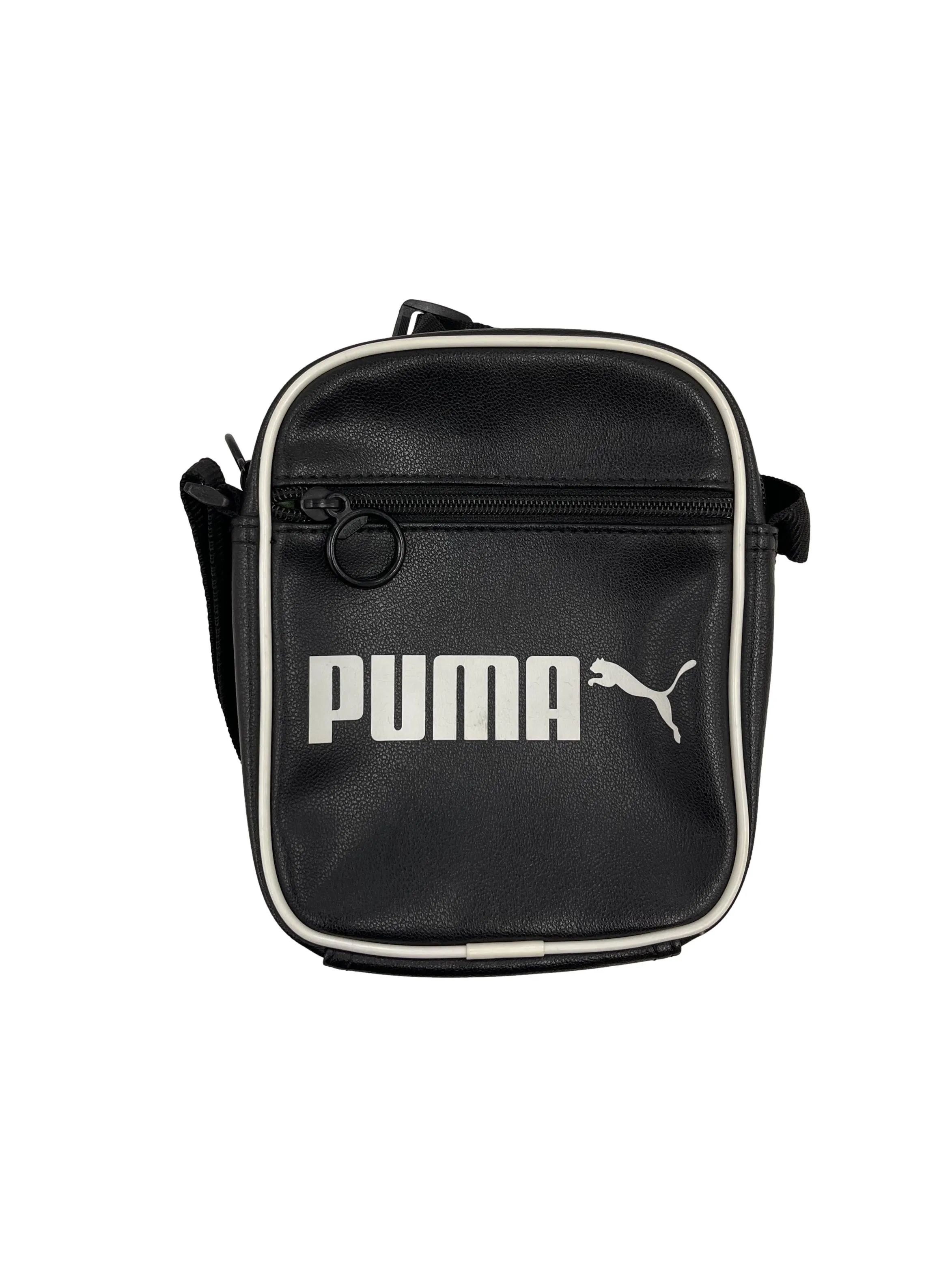 Black Puma Logo Crossbody Bag