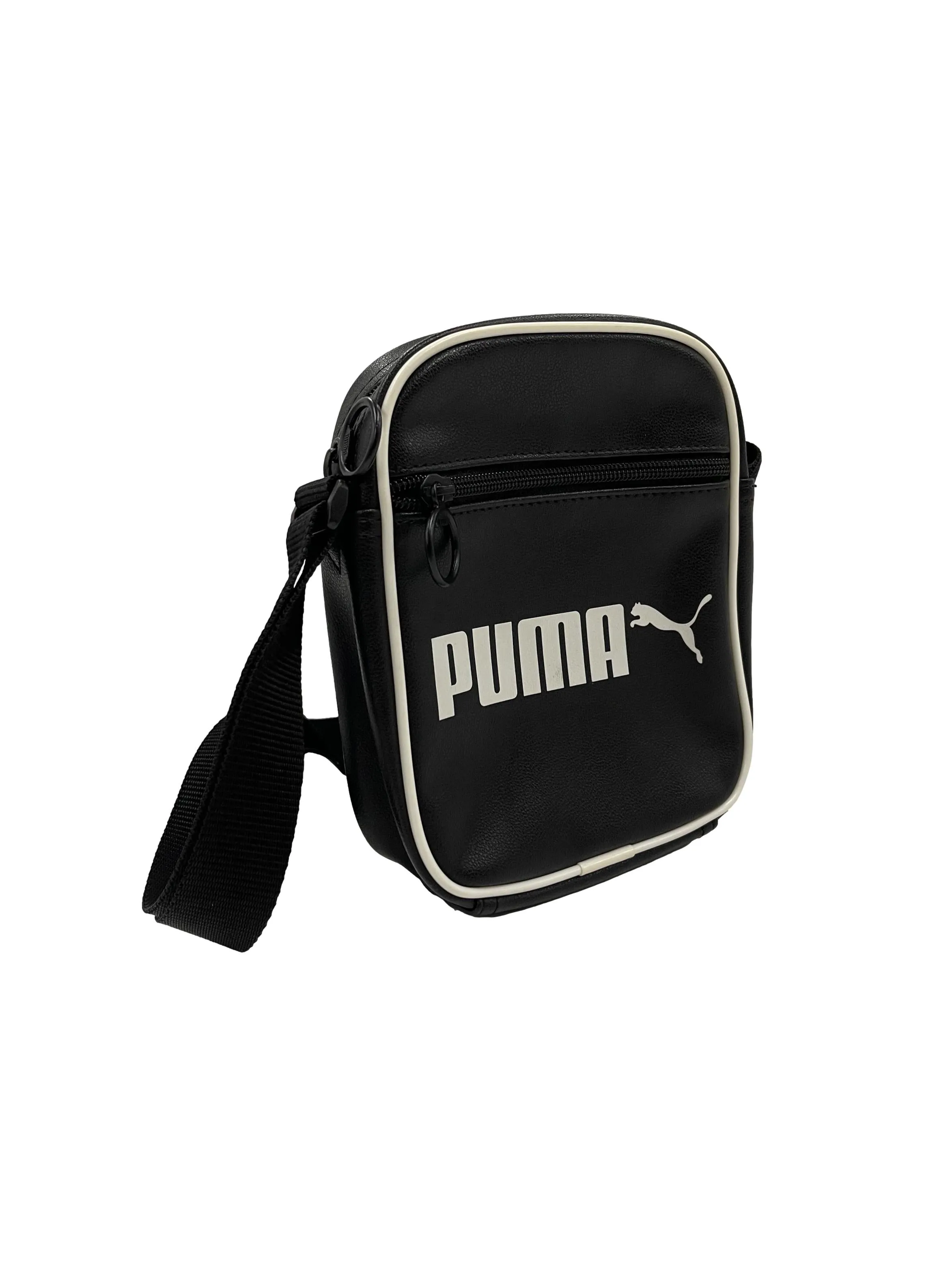 Black Puma Logo Crossbody Bag