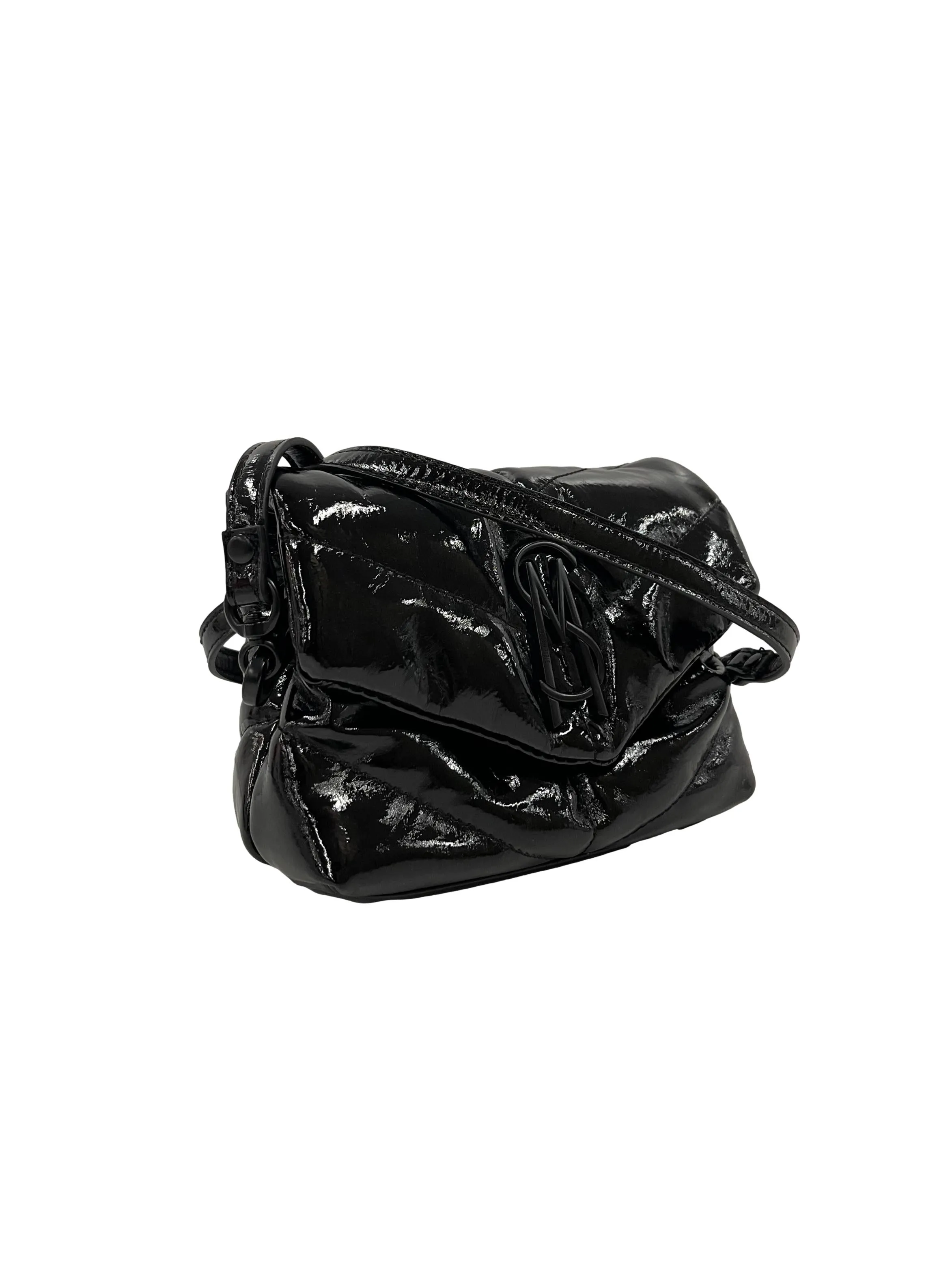 Black Small Quilted Crossbody Bag