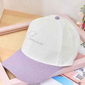 Blossom English Colored Baseball Caps Feature a Floral Design