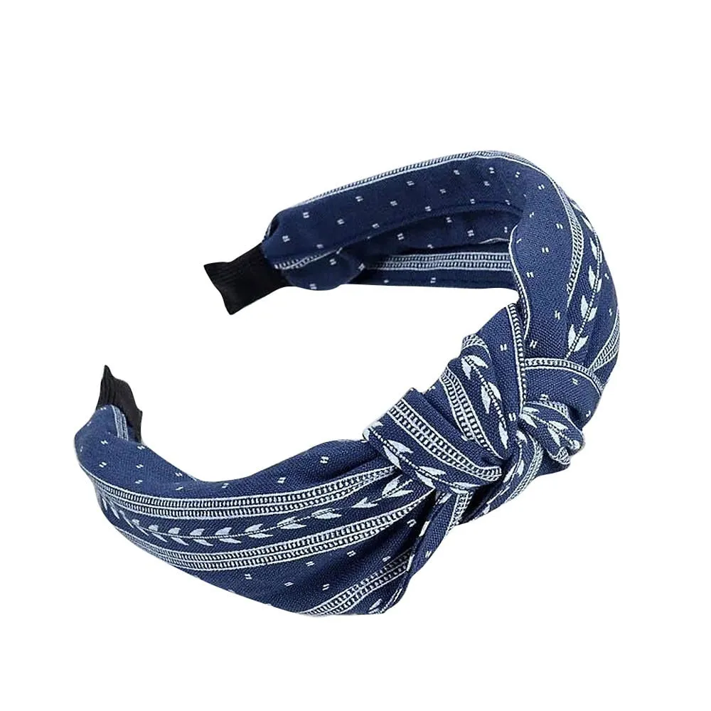 Bohemia Style Hairband Top Knot Turban Vintage Elastic Hair Head Hoop Bands Accessories Headband for Women Girls Print Headdress
