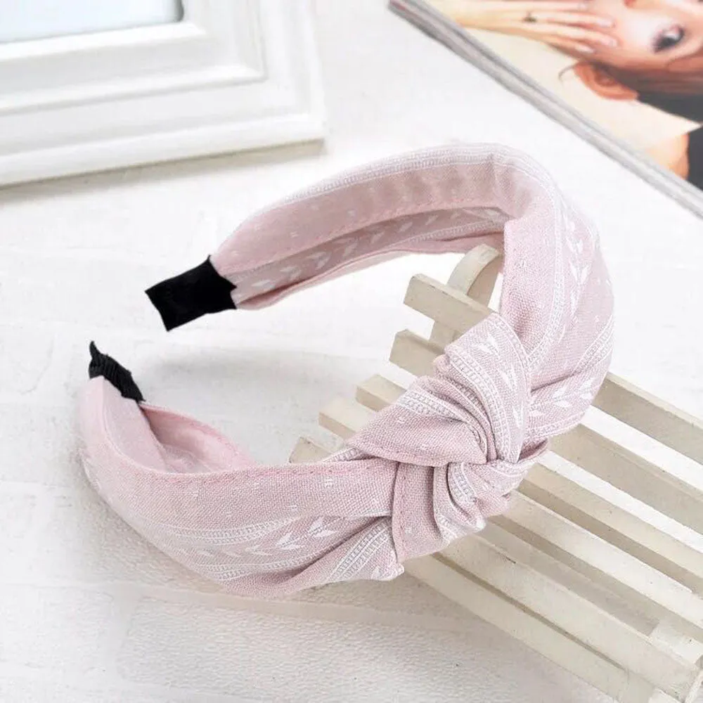 Bohemia Style Hairband Top Knot Turban Vintage Elastic Hair Head Hoop Bands Accessories Headband for Women Girls Print Headdress