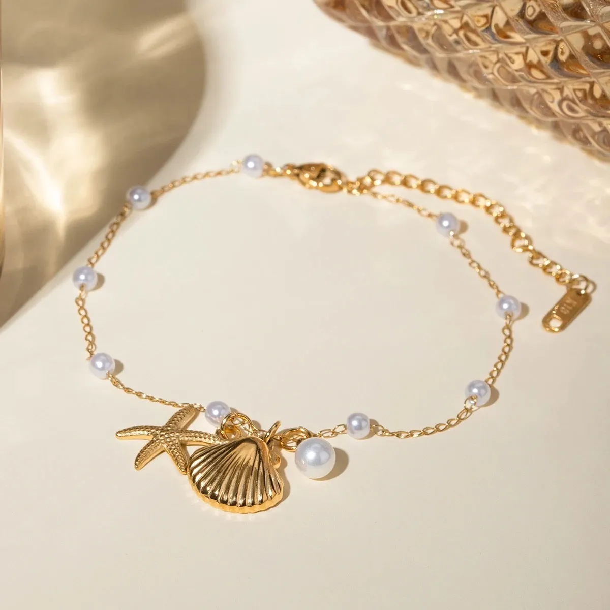 Boho & Mala 18K Gold / Stainless Steel Anklet