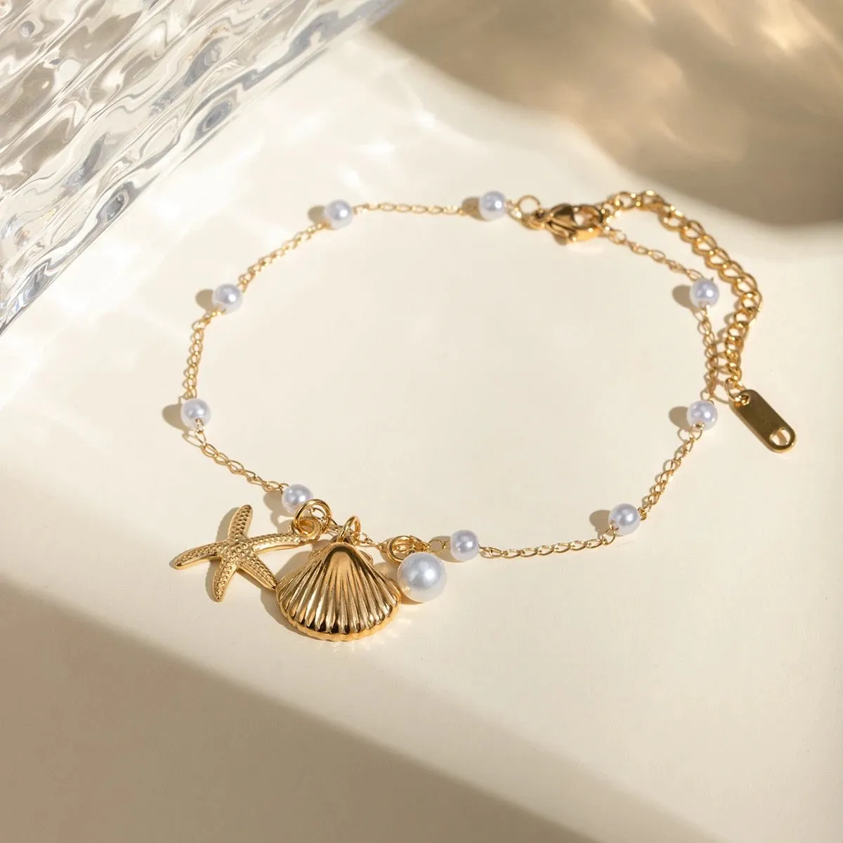 Boho & Mala 18K Gold / Stainless Steel Anklet