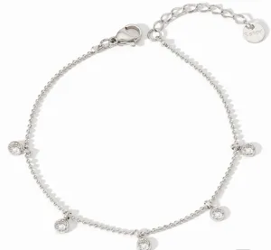 Boho & Mala Clear Stainless Steel Anklet