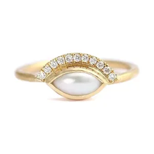 Boho & Mala Opal Open Gold Ring (8) R1011