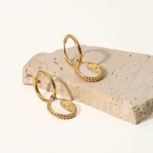 Boho & Mala Stainless Steel Gold Plated Hoop Earrings
