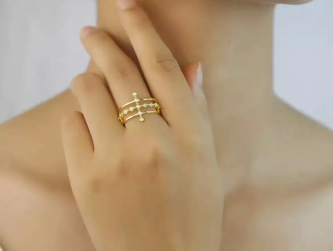 Boho & Mala Sterling Silver Ring (adjustable) R1033