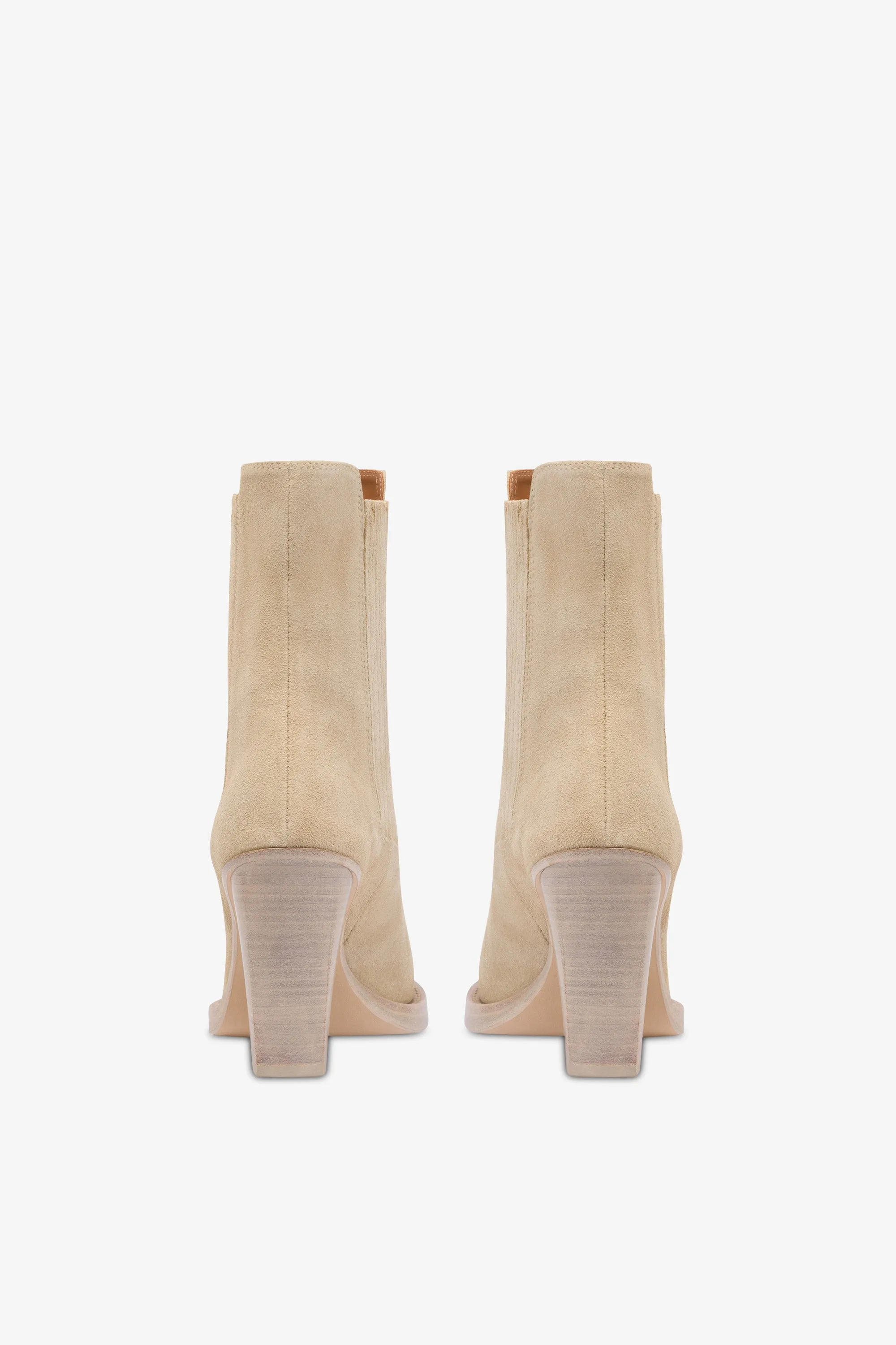 Boots in Angora suede leather