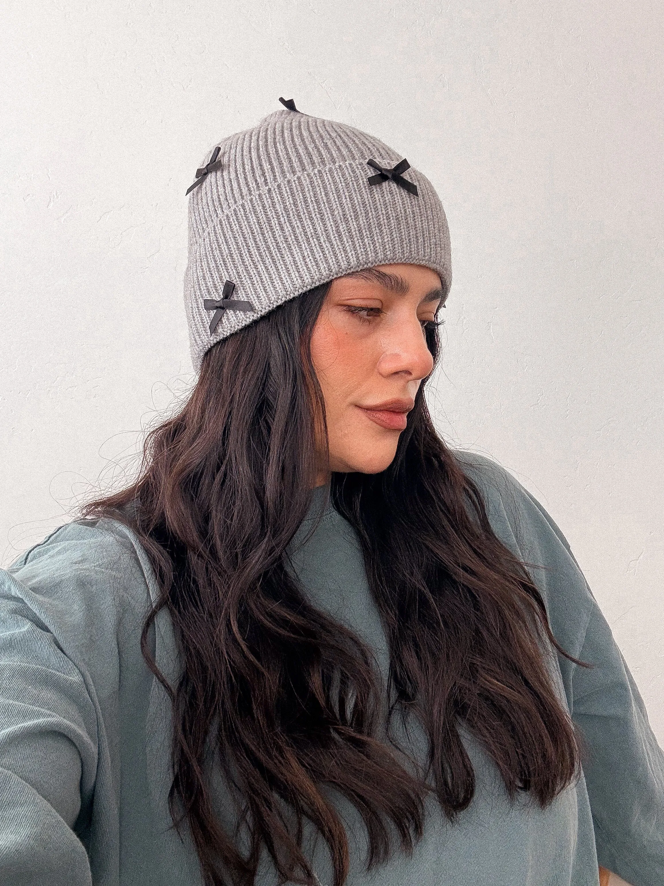 Bow Beanies *3 COLORS*