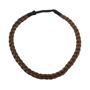 Braided Hairband, Chestnut Brown