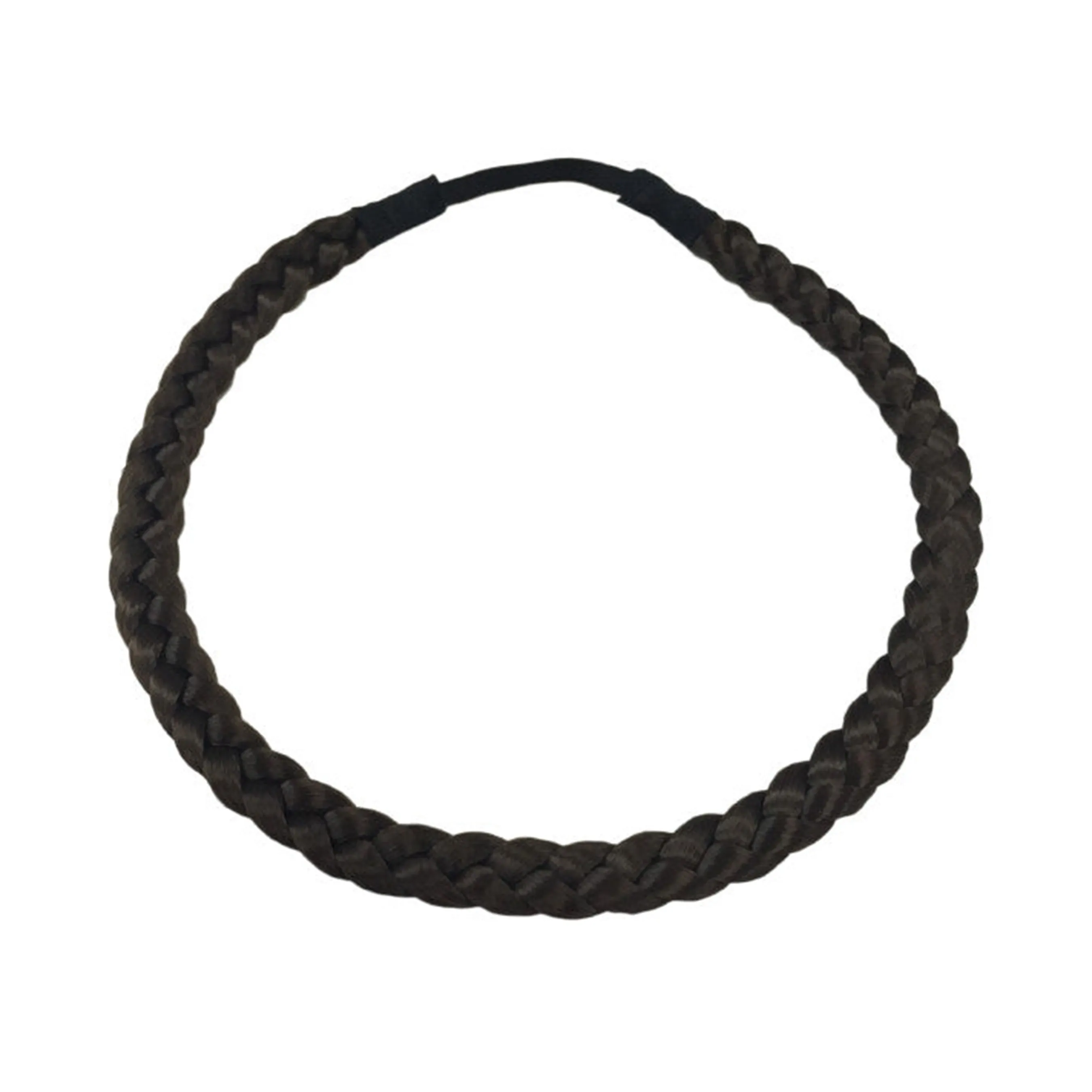 Braided Hairband, Chocolate Brown
