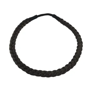 Braided Hairband, Chocolate Brown