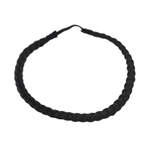 Braided Hairband, Dark Brown
