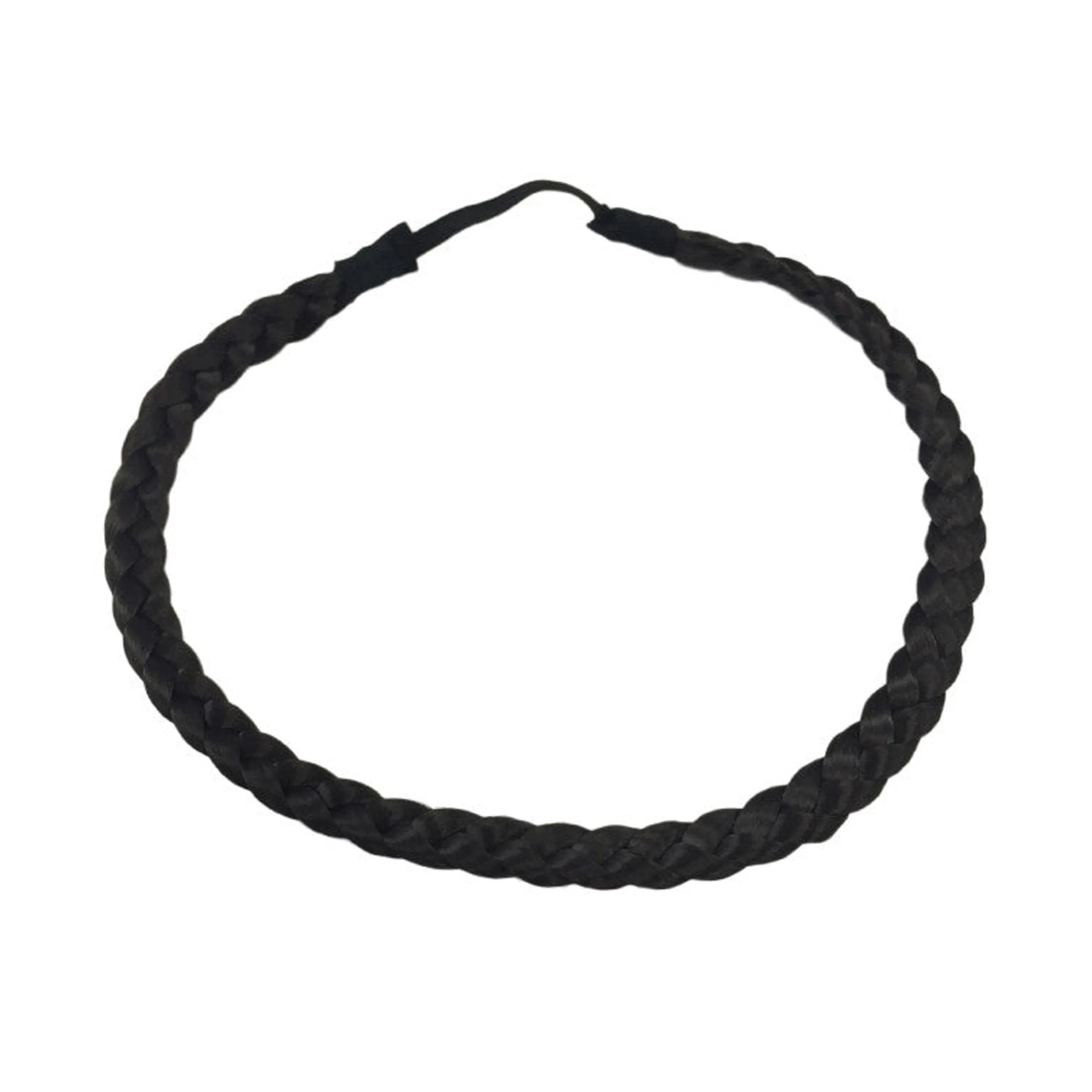 Braided Hairband, Dark Brown