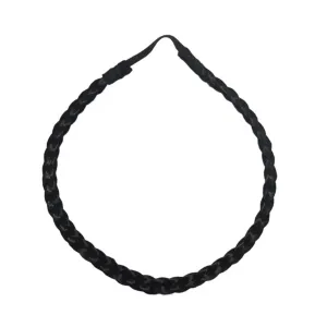 Braided Hairband, Jet Black