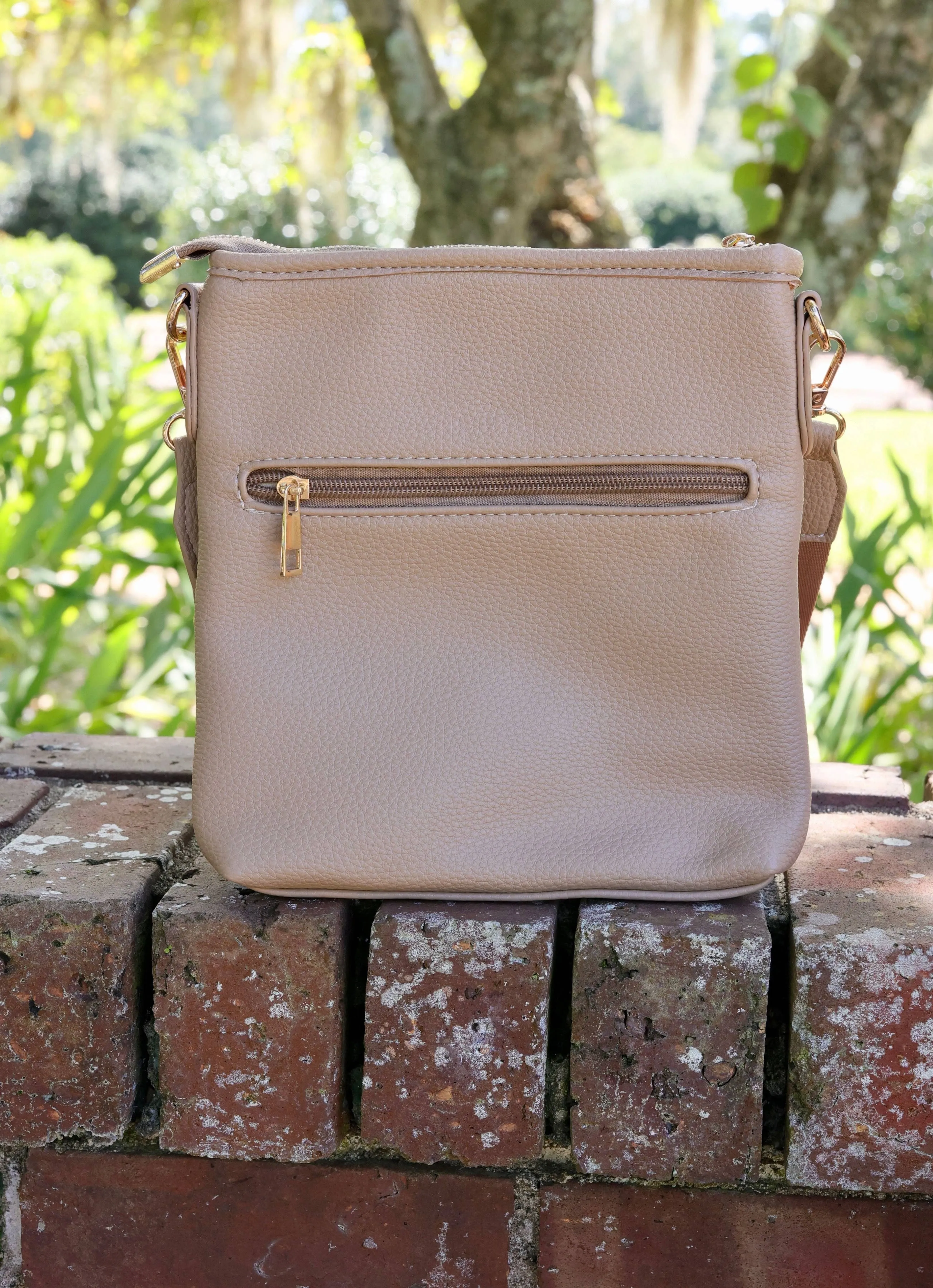 Briggs Crossbody Taupe by Caroline Hill