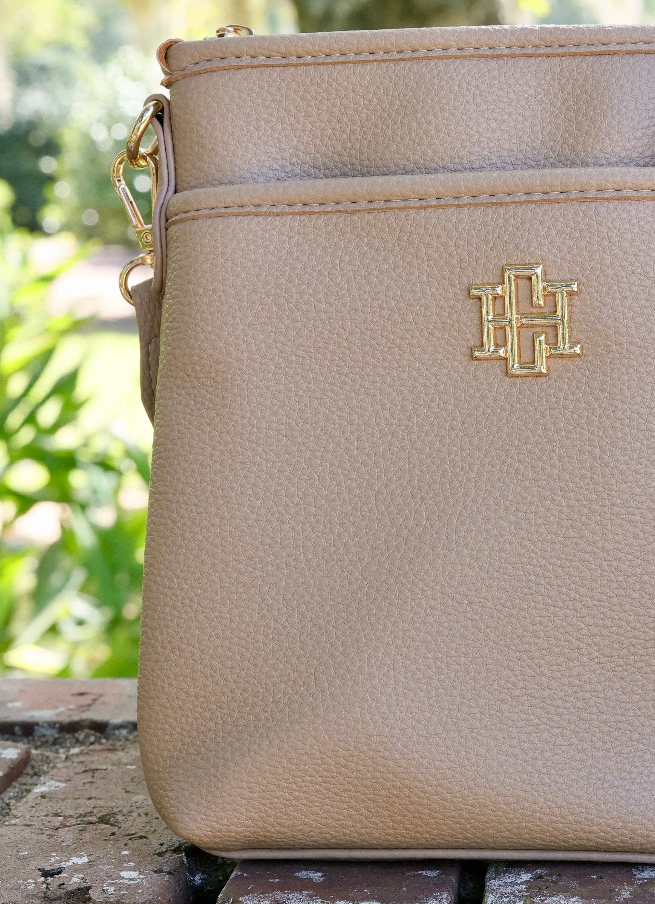 Briggs Crossbody Taupe by Caroline Hill