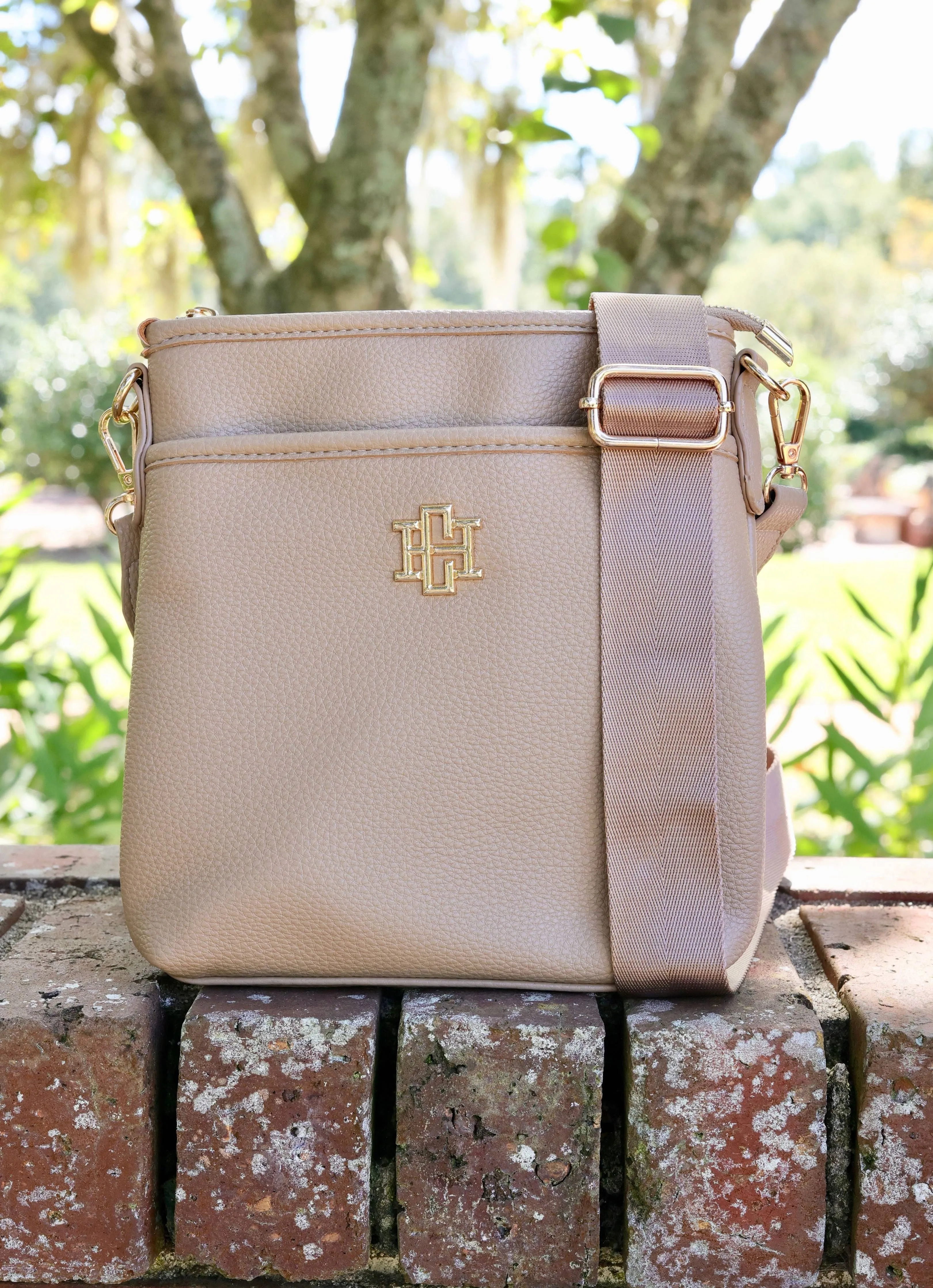 Briggs Crossbody Taupe by Caroline Hill
