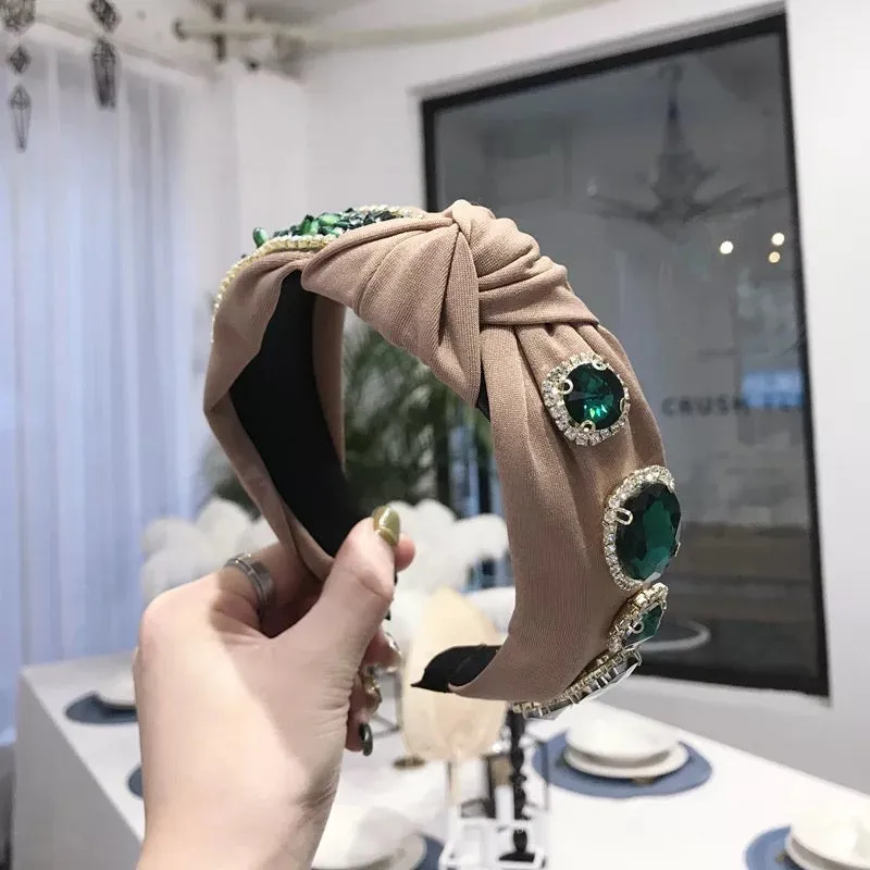 Brown Plastic Emerald Shine Hairband