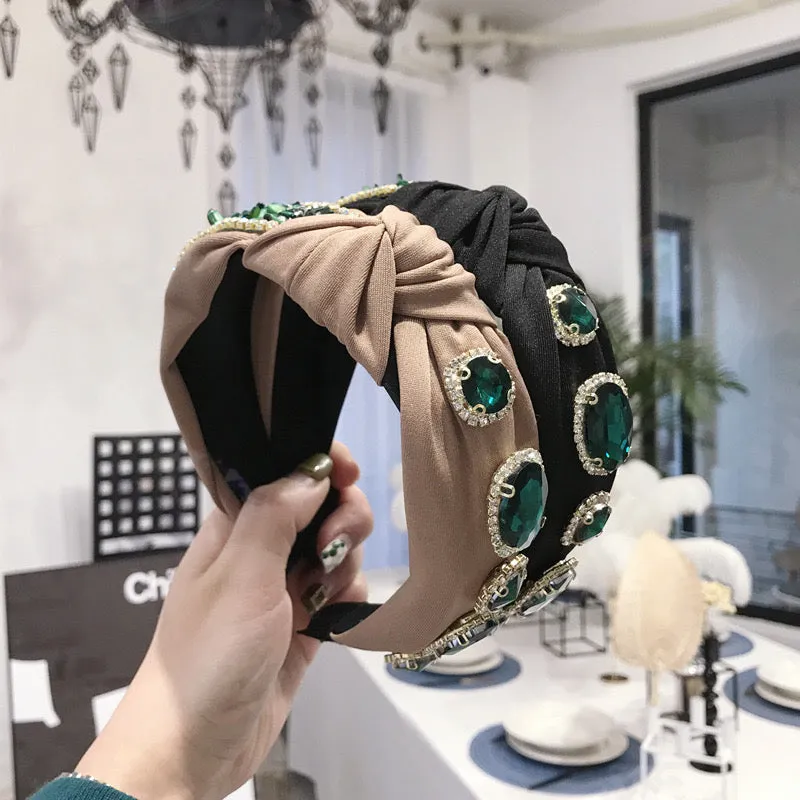 Brown Plastic Emerald Shine Hairband