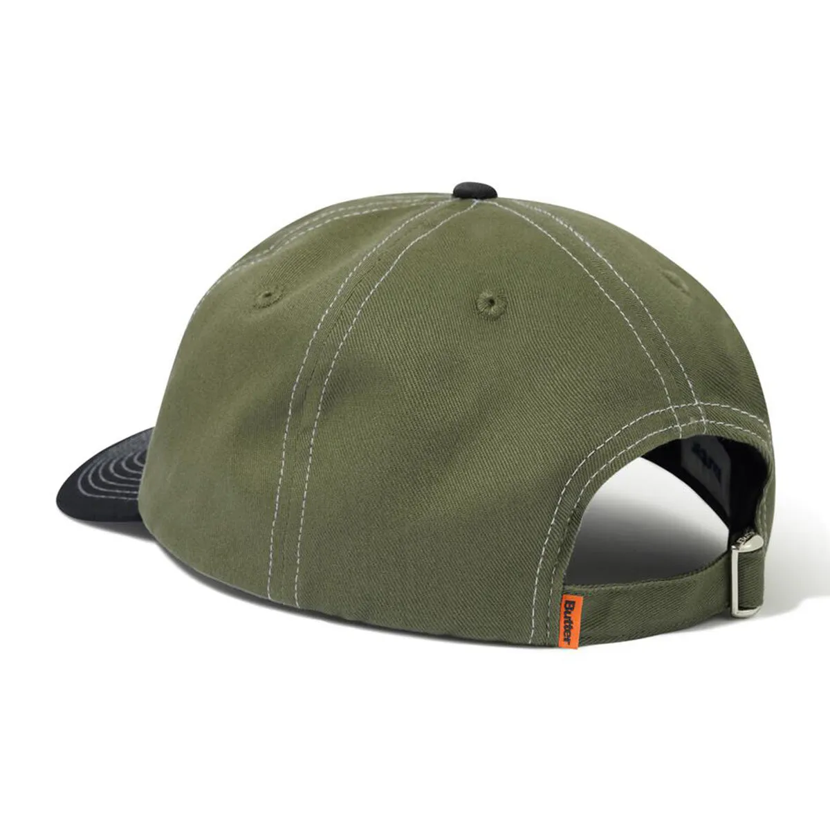 Butter Goods - Lock 6 Panel Cap Army/Black