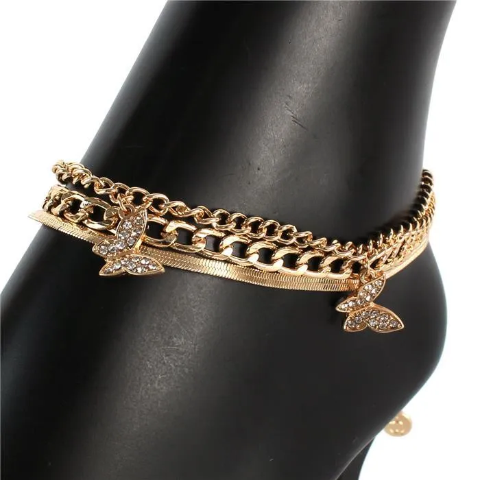 Butterfly Charm Anklet