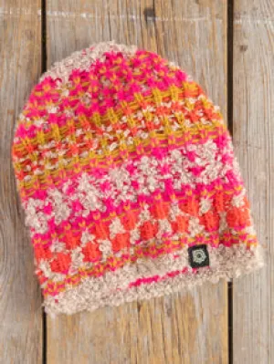 Calla Jacquard Beanie - Pink